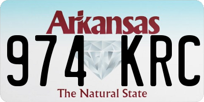 AR license plate 974KRC