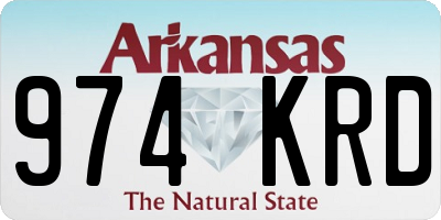 AR license plate 974KRD