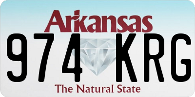 AR license plate 974KRG