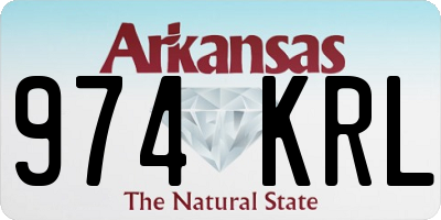 AR license plate 974KRL