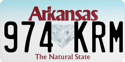AR license plate 974KRM
