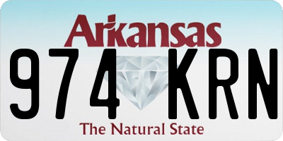 AR license plate 974KRN