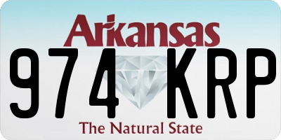 AR license plate 974KRP