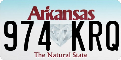 AR license plate 974KRQ