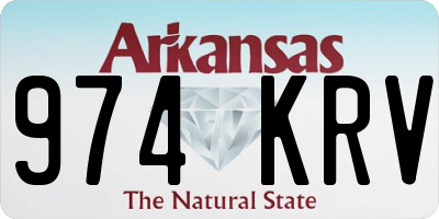 AR license plate 974KRV