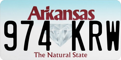 AR license plate 974KRW