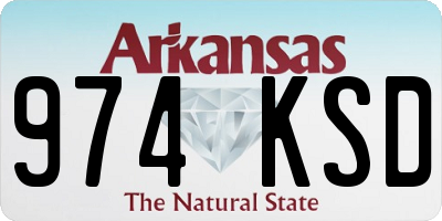 AR license plate 974KSD