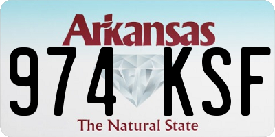 AR license plate 974KSF