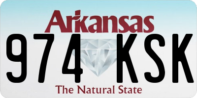 AR license plate 974KSK