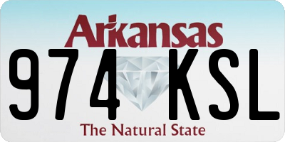 AR license plate 974KSL
