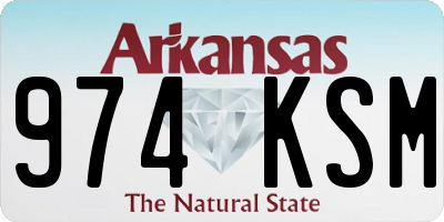 AR license plate 974KSM