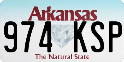 AR license plate 974KSP
