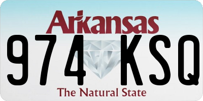 AR license plate 974KSQ