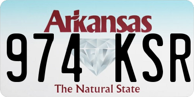 AR license plate 974KSR