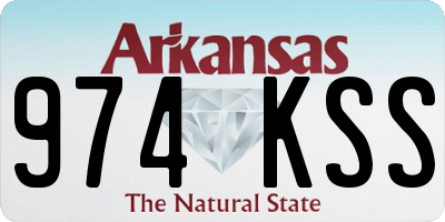 AR license plate 974KSS