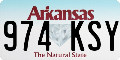 AR license plate 974KSY
