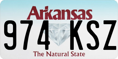 AR license plate 974KSZ