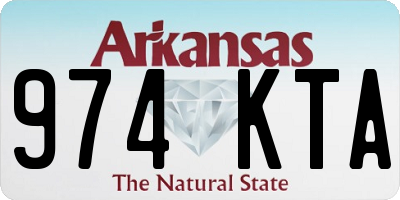 AR license plate 974KTA