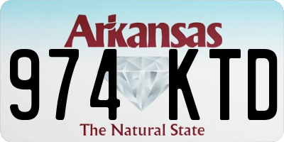 AR license plate 974KTD