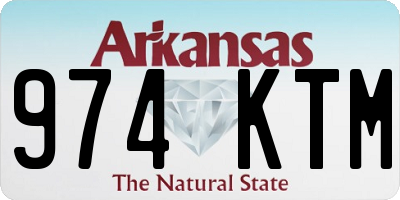 AR license plate 974KTM