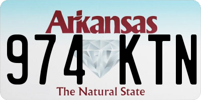 AR license plate 974KTN