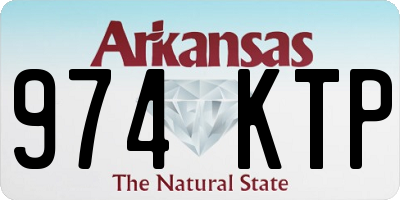 AR license plate 974KTP