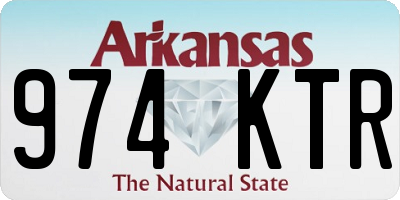 AR license plate 974KTR
