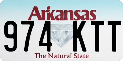 AR license plate 974KTT