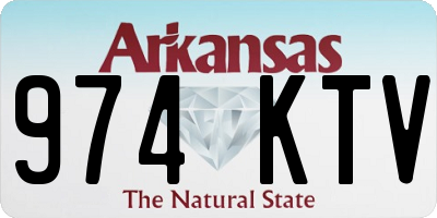 AR license plate 974KTV