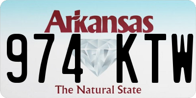 AR license plate 974KTW