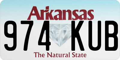 AR license plate 974KUB