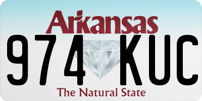 AR license plate 974KUC