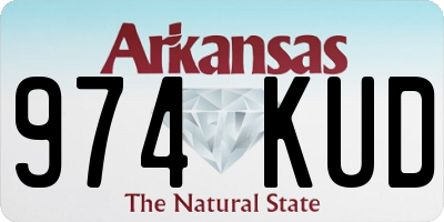 AR license plate 974KUD