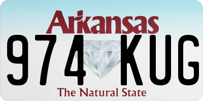 AR license plate 974KUG