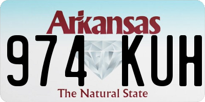 AR license plate 974KUH