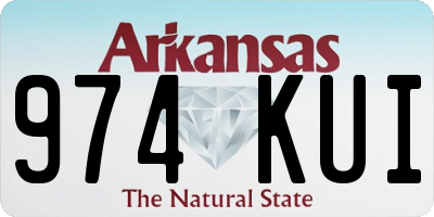AR license plate 974KUI