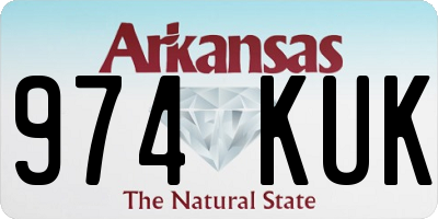 AR license plate 974KUK