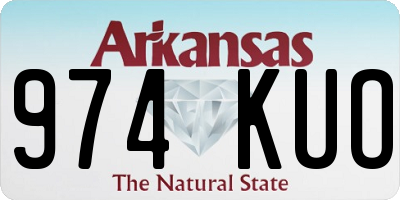 AR license plate 974KUO