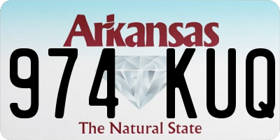 AR license plate 974KUQ