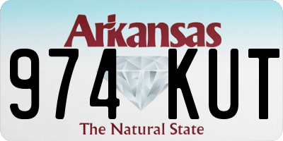 AR license plate 974KUT