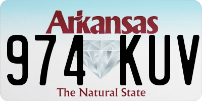 AR license plate 974KUV