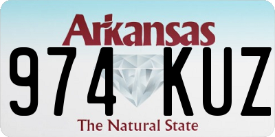 AR license plate 974KUZ