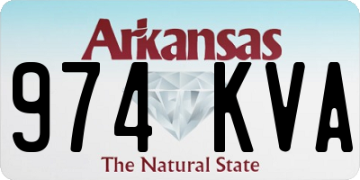 AR license plate 974KVA