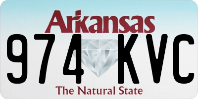 AR license plate 974KVC