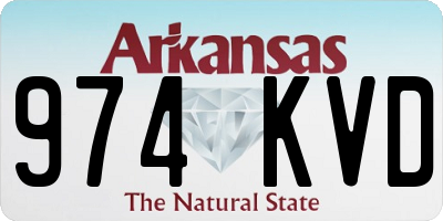 AR license plate 974KVD