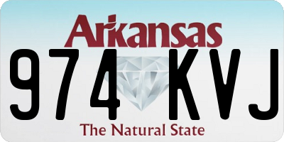 AR license plate 974KVJ