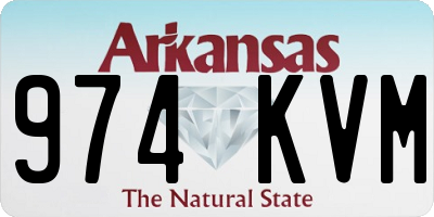 AR license plate 974KVM