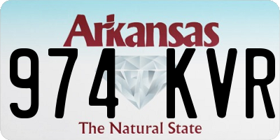 AR license plate 974KVR