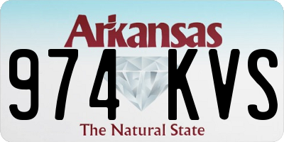 AR license plate 974KVS
