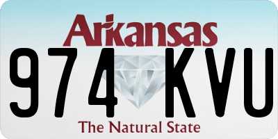 AR license plate 974KVU